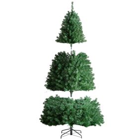 VEVOR Christmas Tree 7.5ft Prelit Artificial Tree with 550 White LEDs 1346 Tips