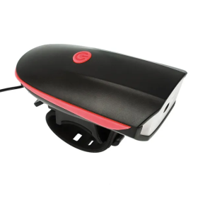 Bike Headlight USB Rechargeable LED Bicycle Front Light Rear Tail Light (Color: Black)