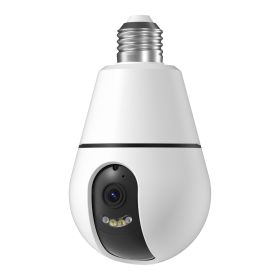 AI Detection 360 Degree HD 3MP CCTV Video Light Bulb E27 IP Wireless Mini Security Hidden Wifi Camera (Option: 3MP-1pc)