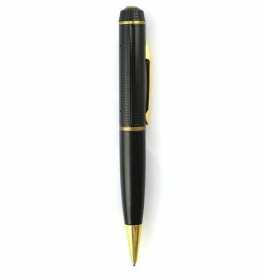 1080P HD Pocket Pen Camera Hidden Cam Mini Body Video Recorder DVR Security USB (Option: BlackGold)
