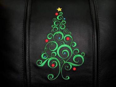 Christmas Tree Logo Panel (Logo Panel Size: 24" Panel for Xpression Gaming Chair Only)
